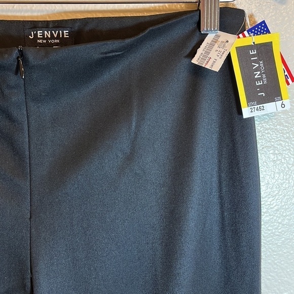 Nwt J’Envie New York Black Tempo Zip Front Trouser Dress Pant - Picture 3 of 14